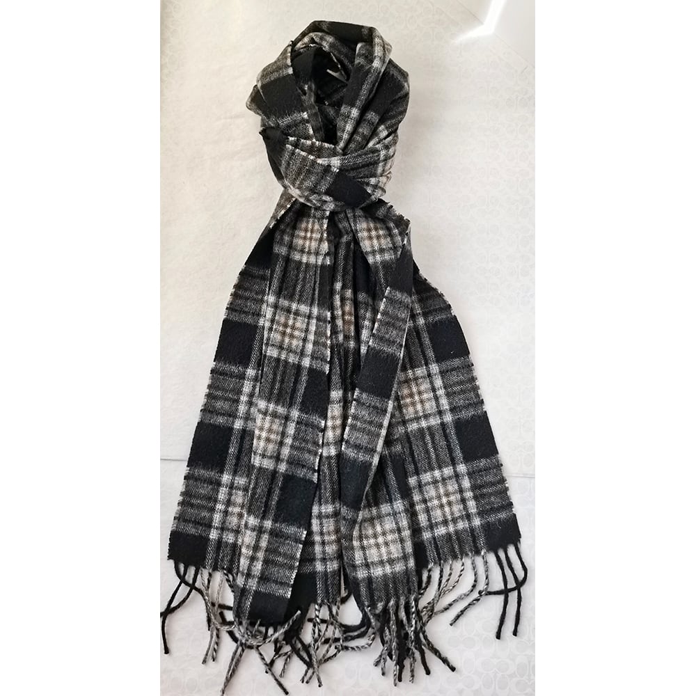 95%WOOL 5%CASHMERE WOVEN SCARF SCW-7328-HHF