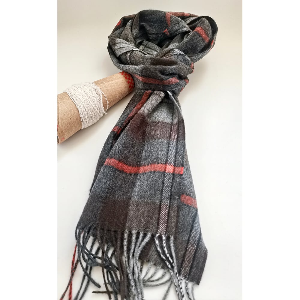 100%CASHMERE WOVEN SCARF C10064G