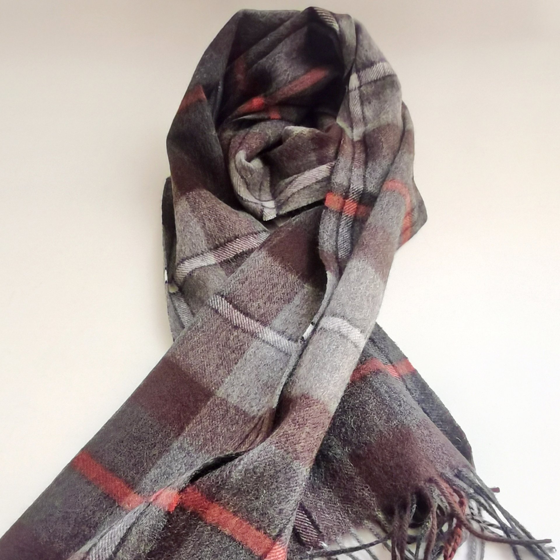 100%CASHMERE WOVEN SCARF C10064G