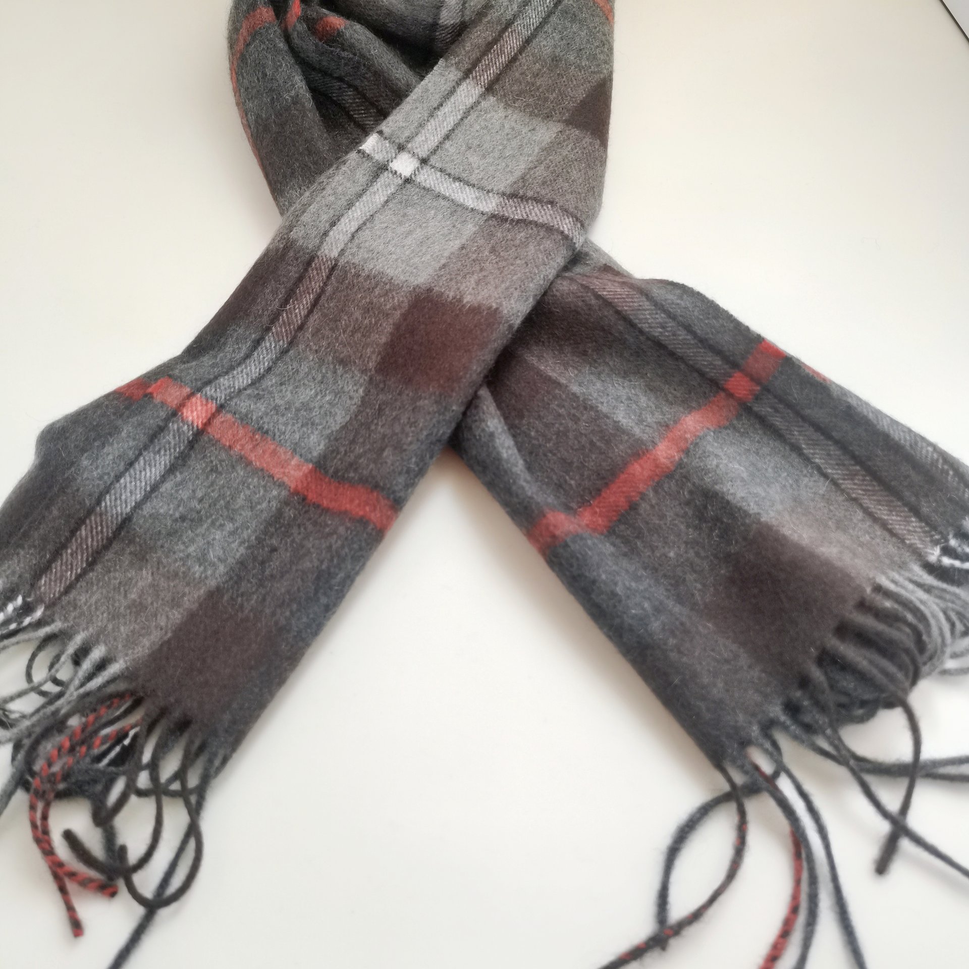 100%CASHMERE WOVEN SCARF C10064G