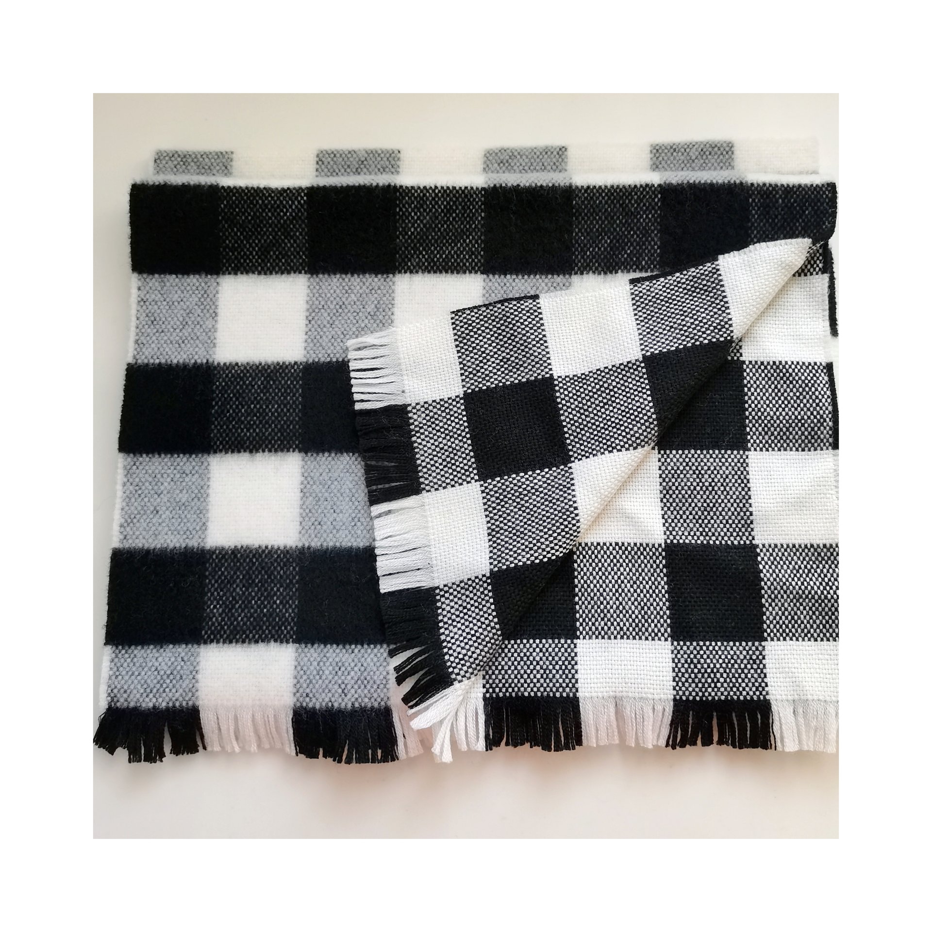 100%WOOL WOVEN SCARF SCW-3993-RB