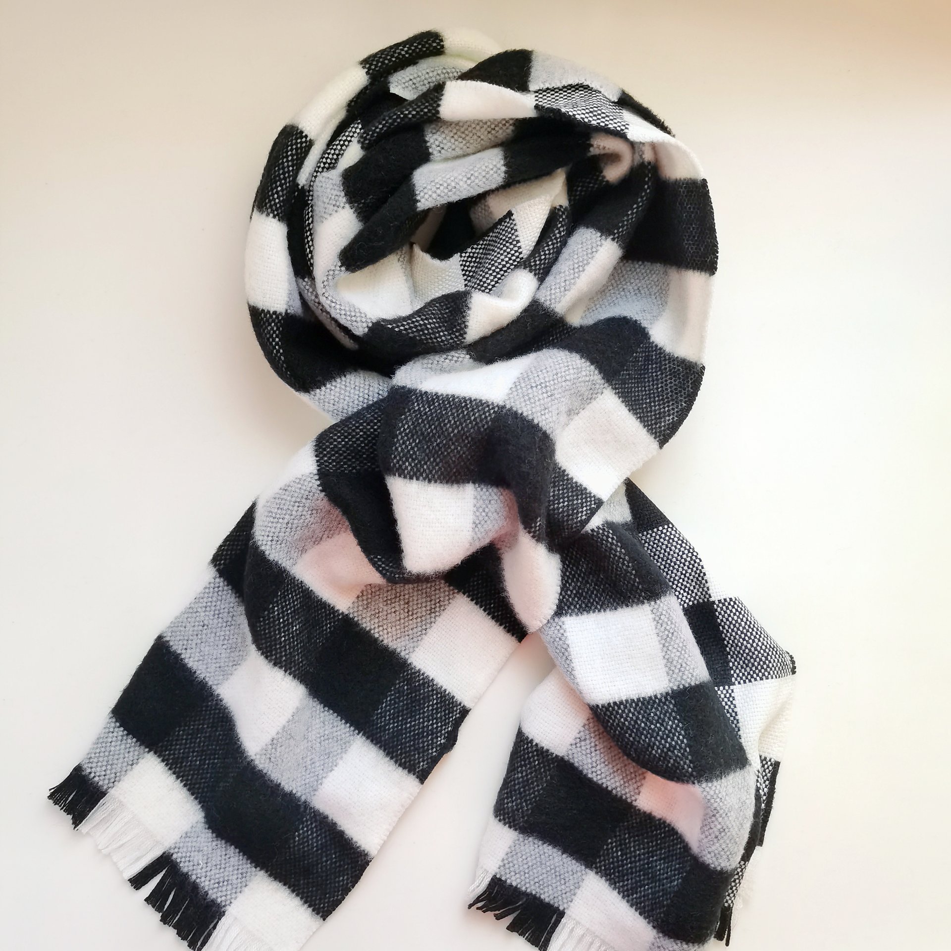 100%WOOL WOVEN SCARF SCW-3993-RB