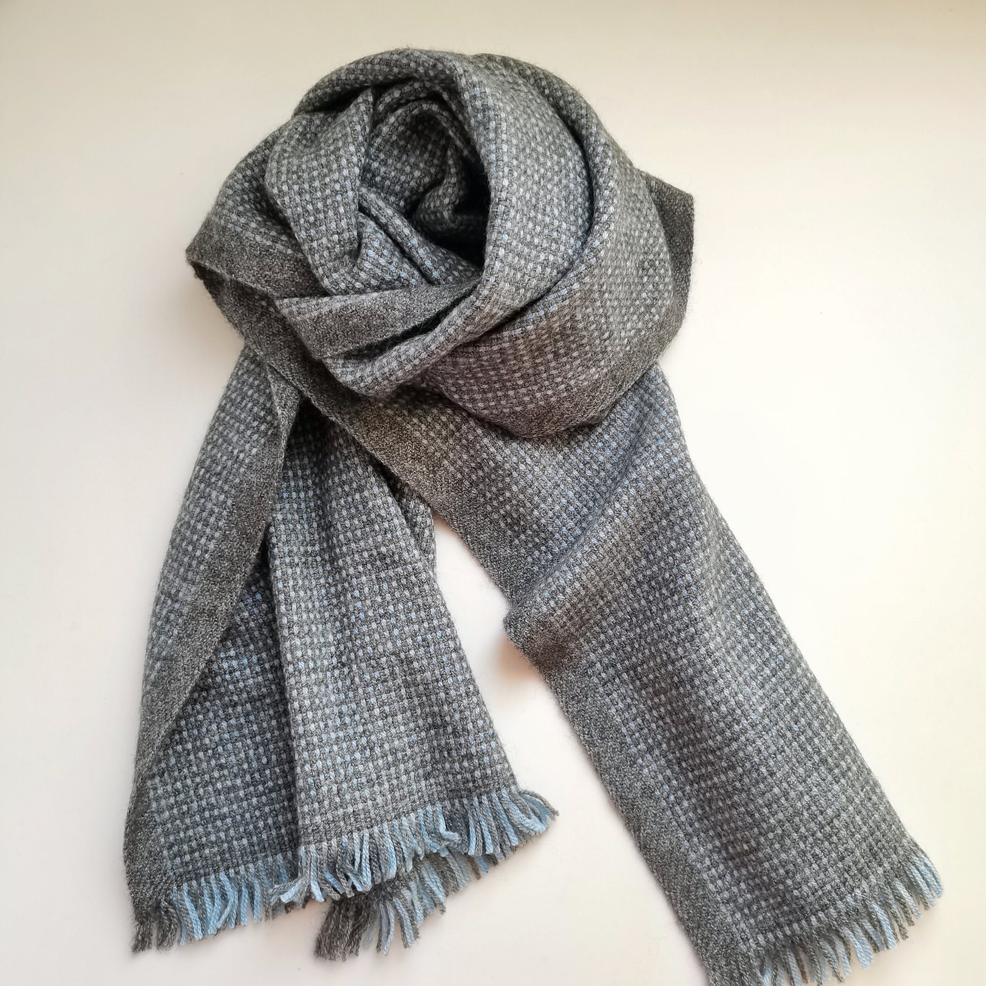 65%WOOL 25%YAK 10%CASHMERE WOVEN SCARF SCW-18035C-LP