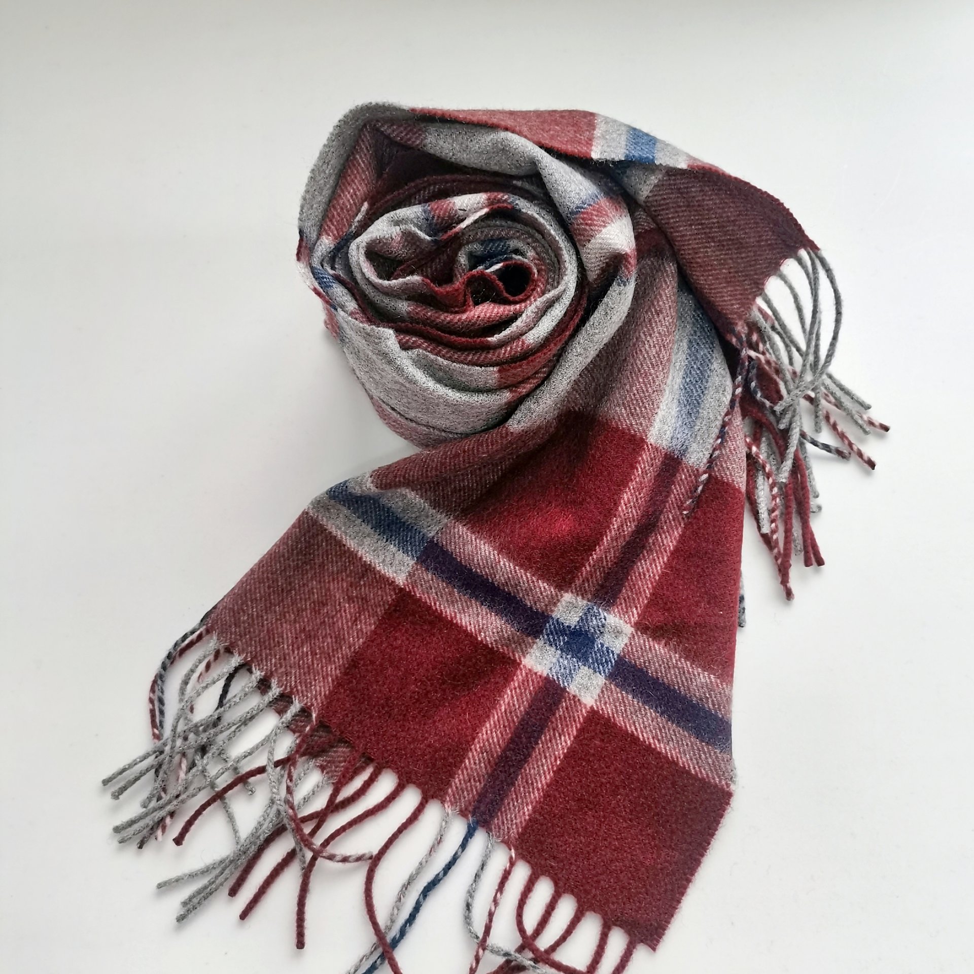 100%CASHMERE WOVEN FRINGE SCARF SCW-7280-JAB