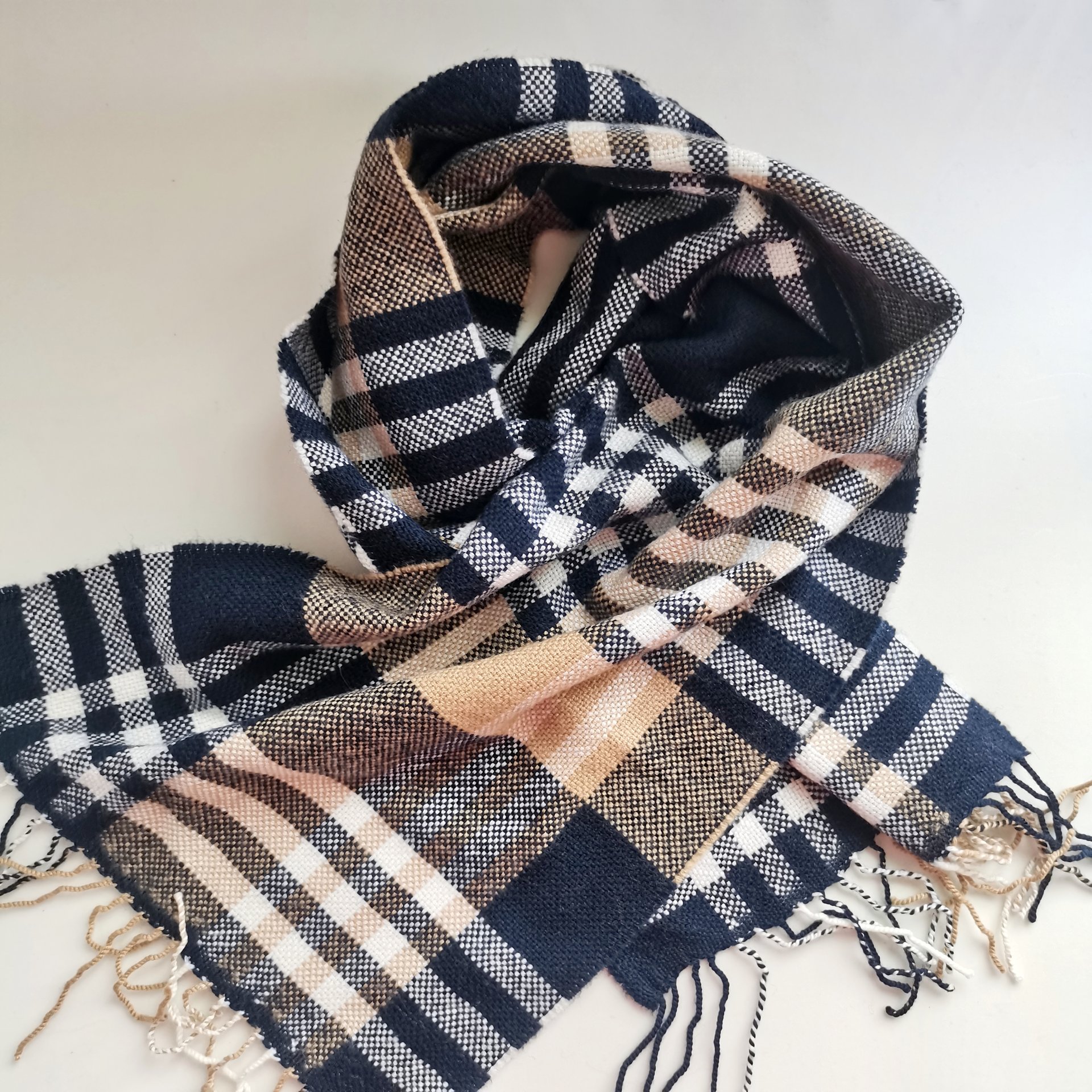 100% WOOL WOVEN SCARF SCW-4432-BB