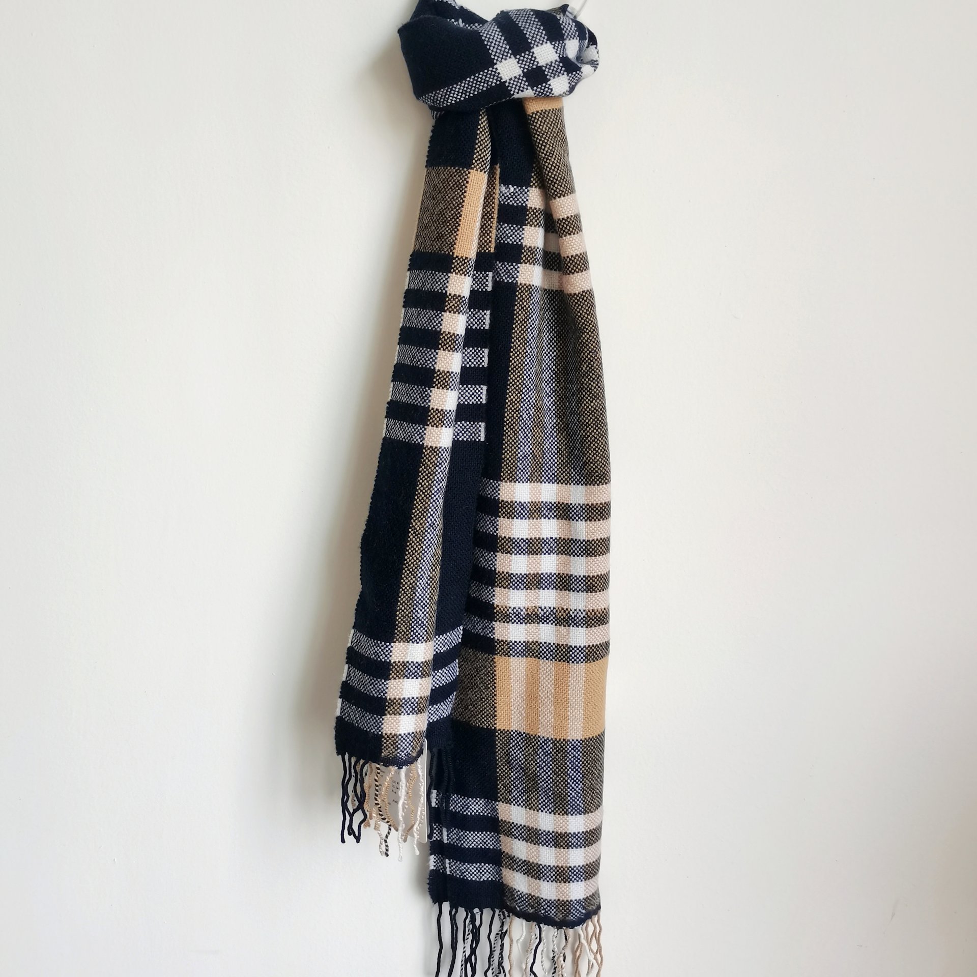 100% WOOL WOVEN SCARF SCW-4432-BB