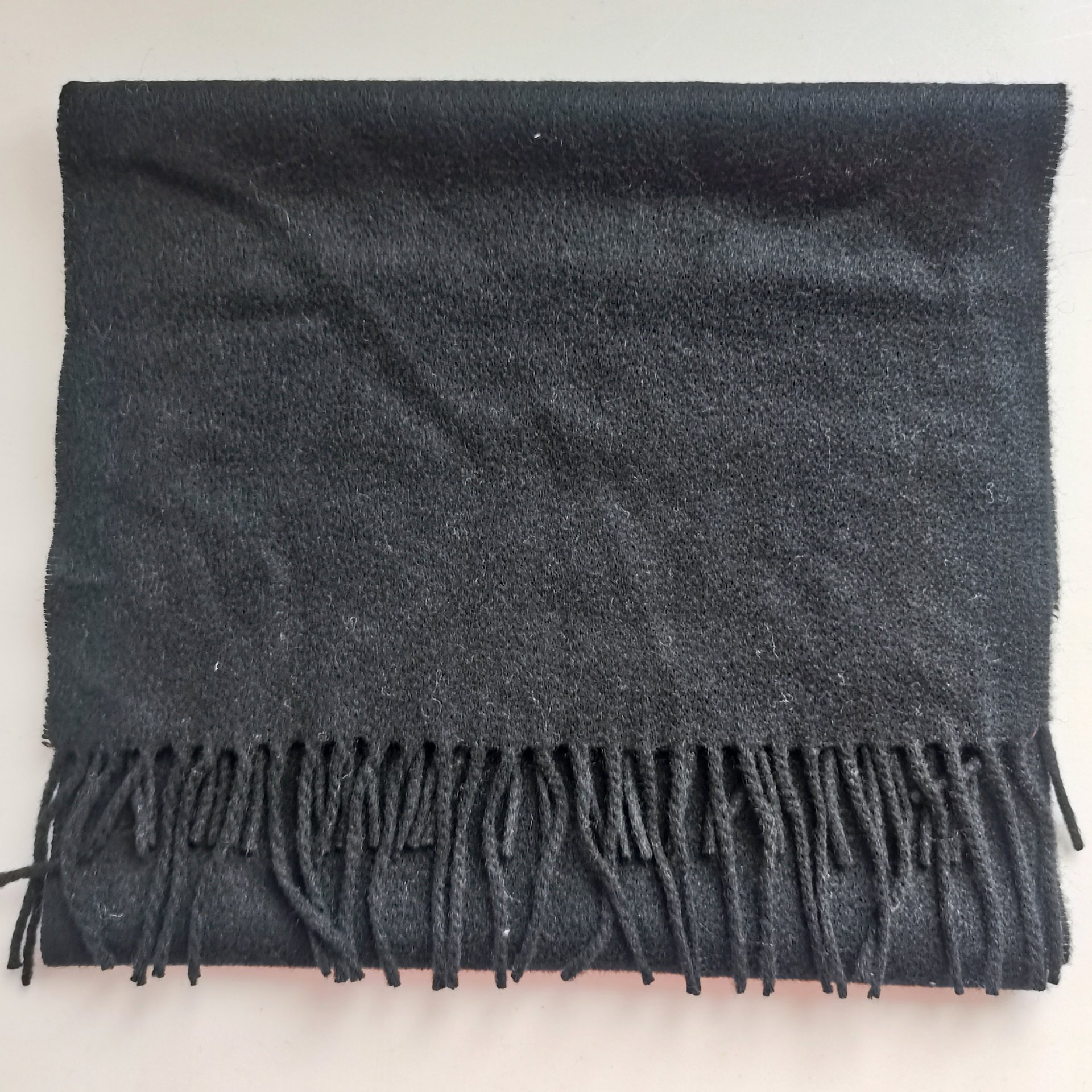 100% CASHMERE WOVEN BLACK SCARF SCW-5980-HFS