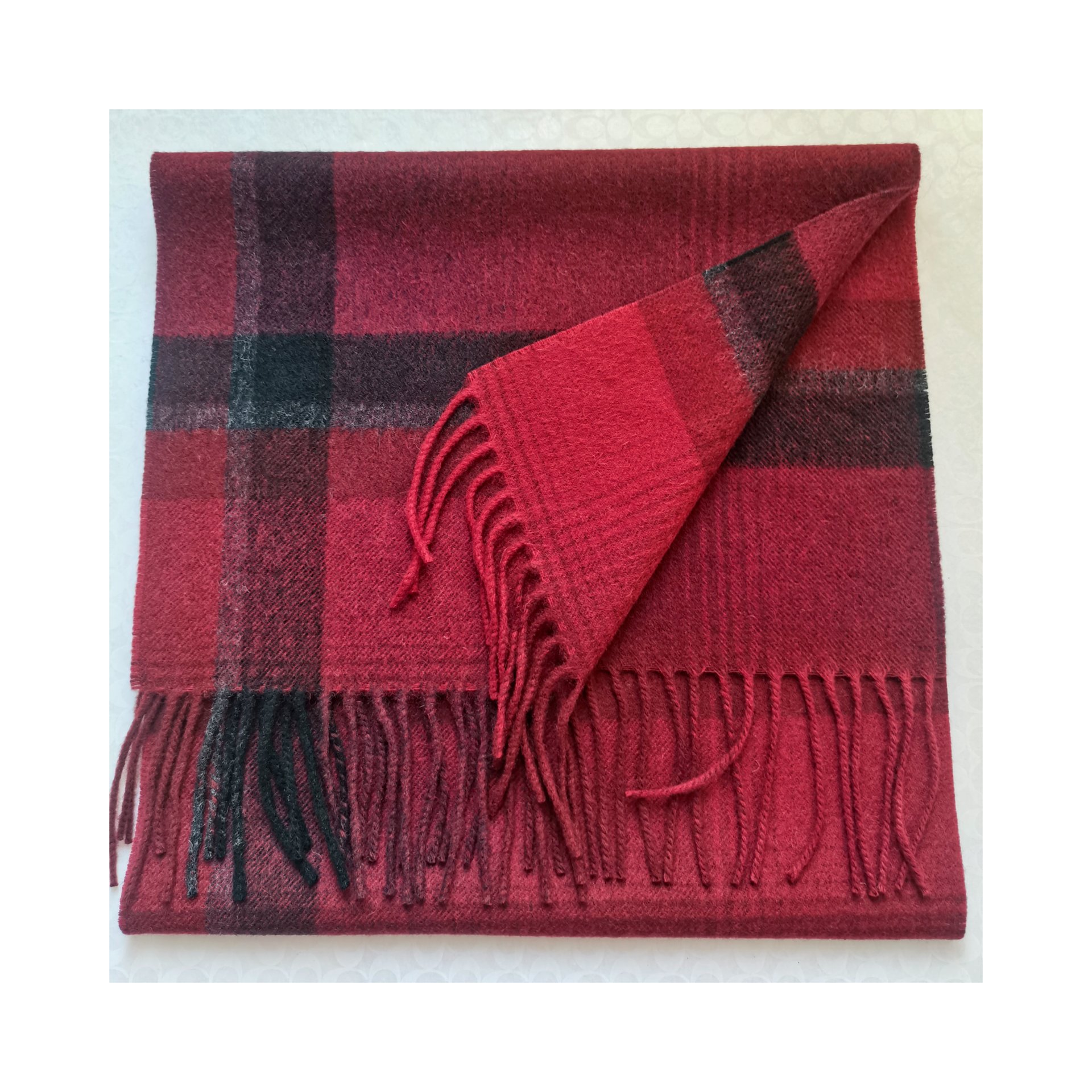 95%WOOL 5%CASHMERE WOVEN SCARF SCW-7327-HHF