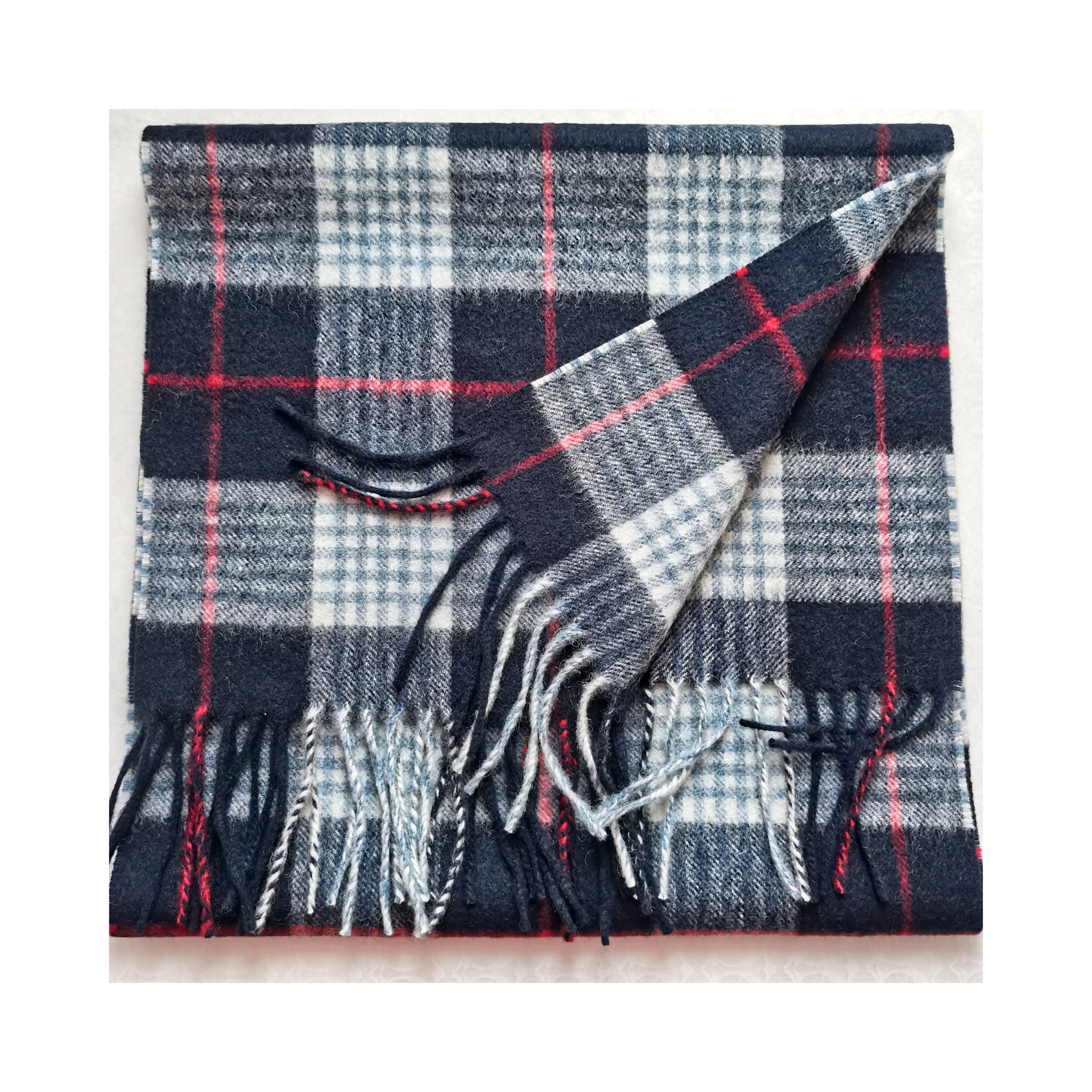 95%WOOL 5%CASHMERE WOVEN SCARF SCW-7324-HHF