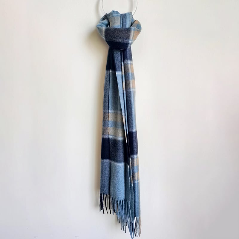 95%WOOL 5%CASHMERE WOVEN SCARF SCW-8177-HHF