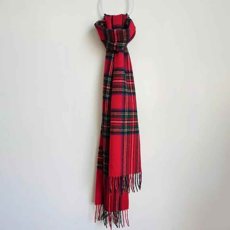 95%WOOL 5%CASHMERE WOVEN SCARF SCW-8174-HHF