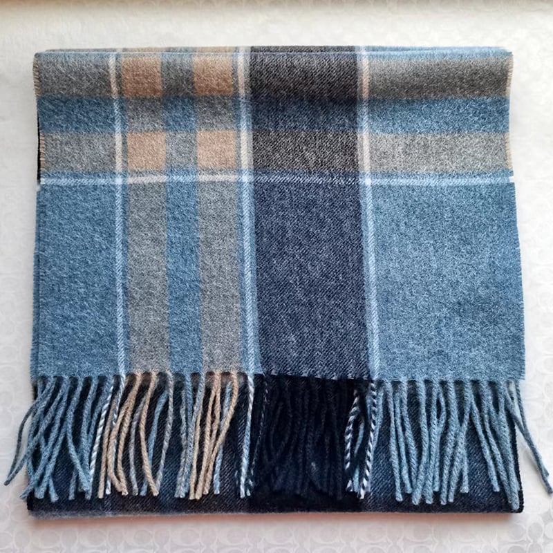 95%WOOL 5%CASHMERE WOVEN SCARF SCW-8177-HHF