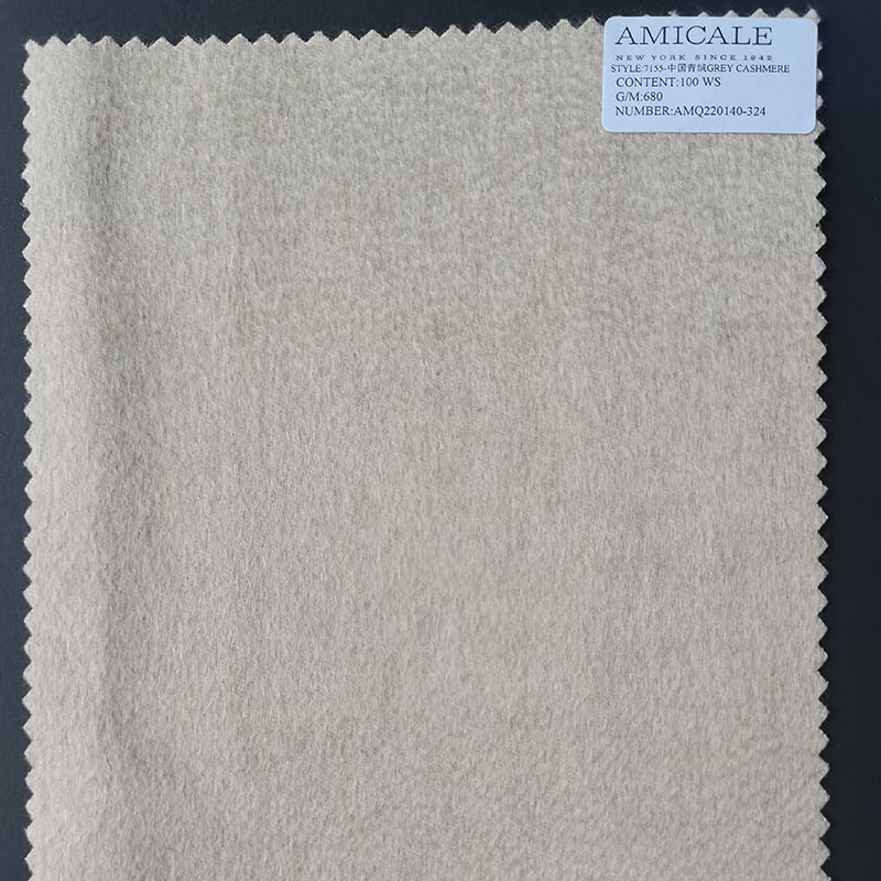 100% CASHMERE DOUBLE FACE WOVEN FABRIC 7155