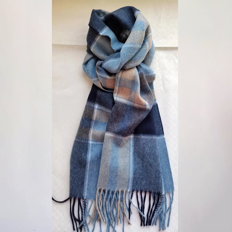 95%WOOL 5%CASHMERE WOVEN SCARF SCW-8177-HHF