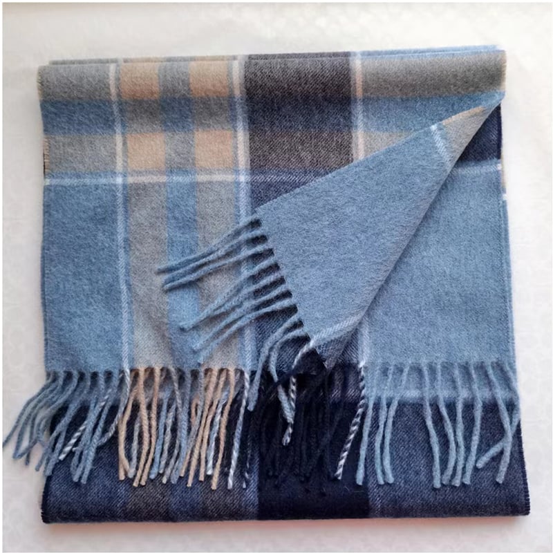 95%WOOL 5%CASHMERE WOVEN SCARF SCW-8177-HHF