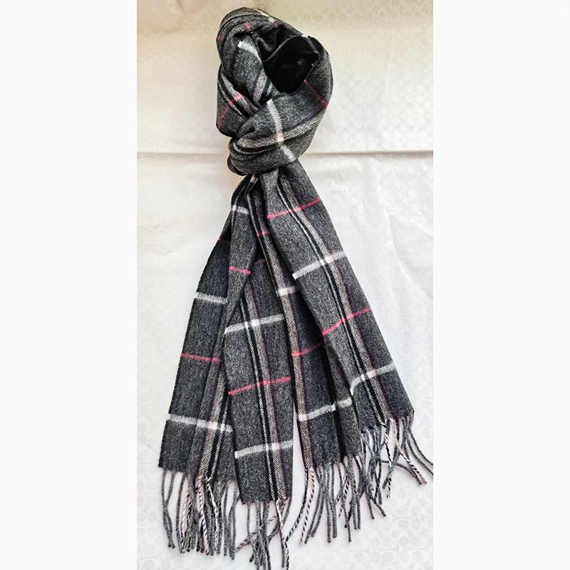 95%WOOL 5%CASHMERE WOVEN SCARF SCW-8173-HHF