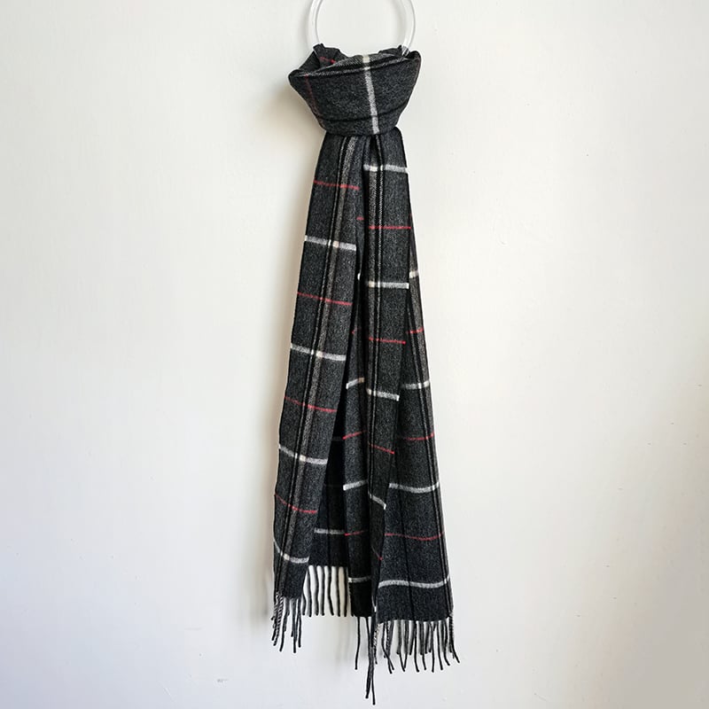 95%WOOL 5%CASHMERE WOVEN SCARF SCW-8173-HHF